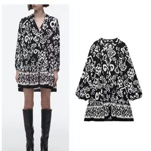 Zara printed dress size XXL